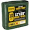 Core Tarps Heavy Duty Tarp, 25 ft L x 0.5 mm H x 12 ft W, 10 Mil, Green/Black, Polyethylene CT-603-12X25 - alternate 1